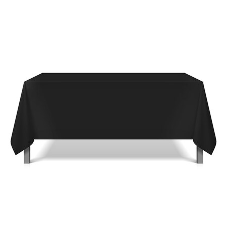 Monarch Mariposa Tablecloth 62x62 Black (6pk) TL-62X62-BLACK